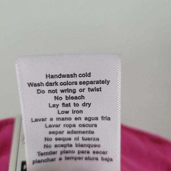 Judy Blue 90's Straight Leg Jeans High Waist Garment Dyed Hot Pink Size 7/28 NWT - Picture 10 of 12